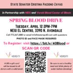 Rep. Andrade Hosting Spring Blood Drive